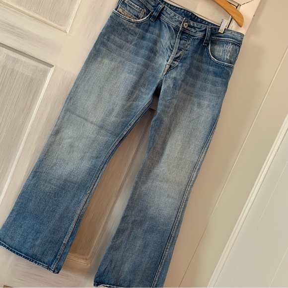 Diesel Vintage Jeans Bootcut Distressed Y2K 33 x 31 Button Fly 2000s Denim Mens - Picture 12 of 16